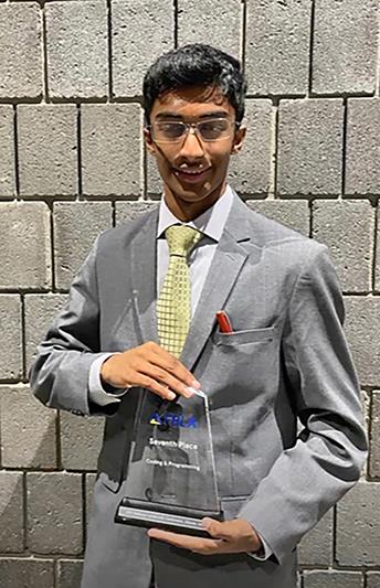Cypress Ranch High School student Siddharth Radhakrishnan placed seventh overall in the Coding and Programming.